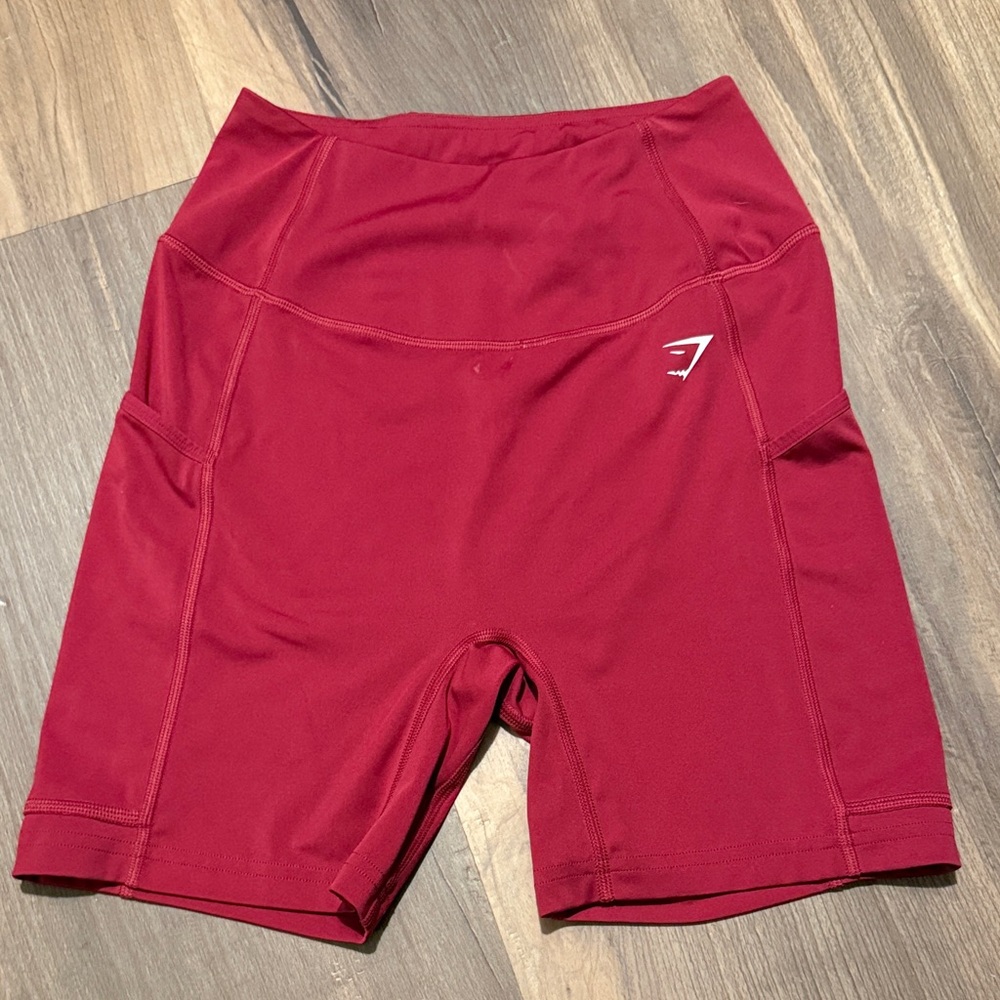 Women's Red Gym Shorts